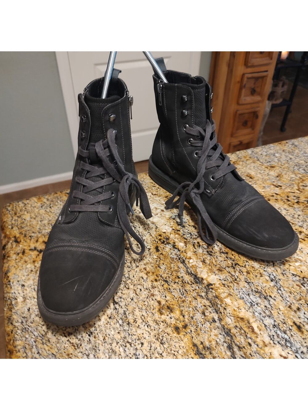 Unlisted Captain Boot Black Size 10 Men's 43 EU Zip Lace-Up